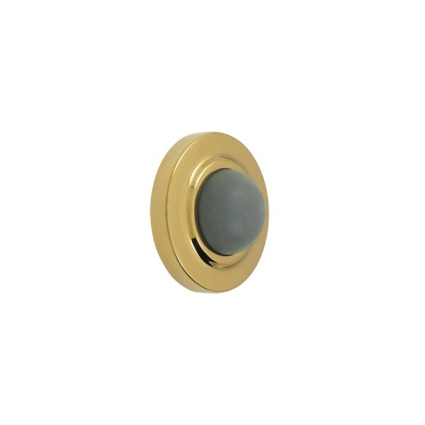 WBC238CR003 Convex Flush Bumper Door Stop PVD, 10PK